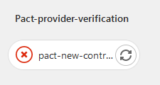 A failing provider verification job on Gitlab, triggered by a Webhook